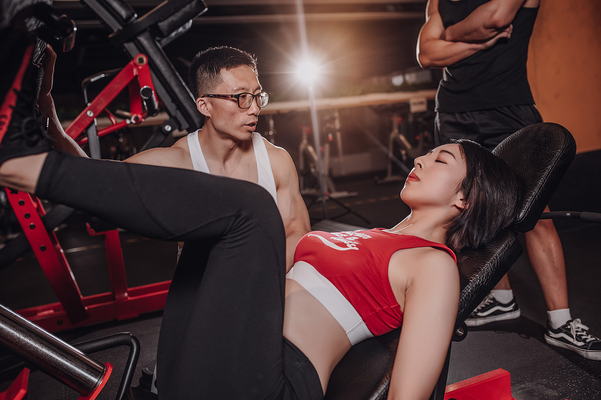 赛普健身导师指导学员训练