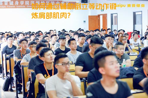 如何通过辅助倒立等动作锻炼肩部肌肉？