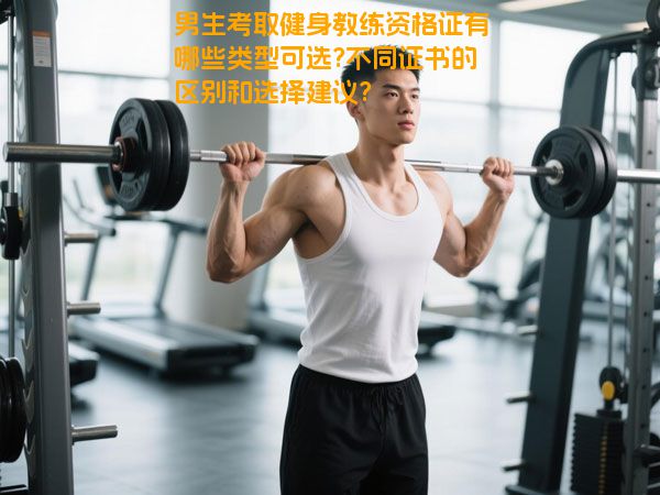 男生考取健身教练资格证有哪些类型可选?不同证书的区别和选择建议?
